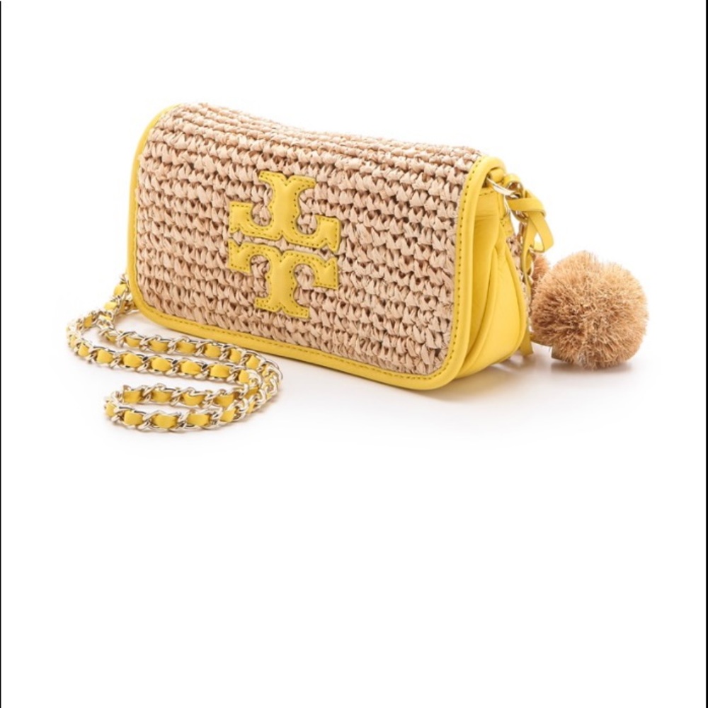 Tory Burch Thea Mini Straw Crossbody Bag - Picture 8 of 10